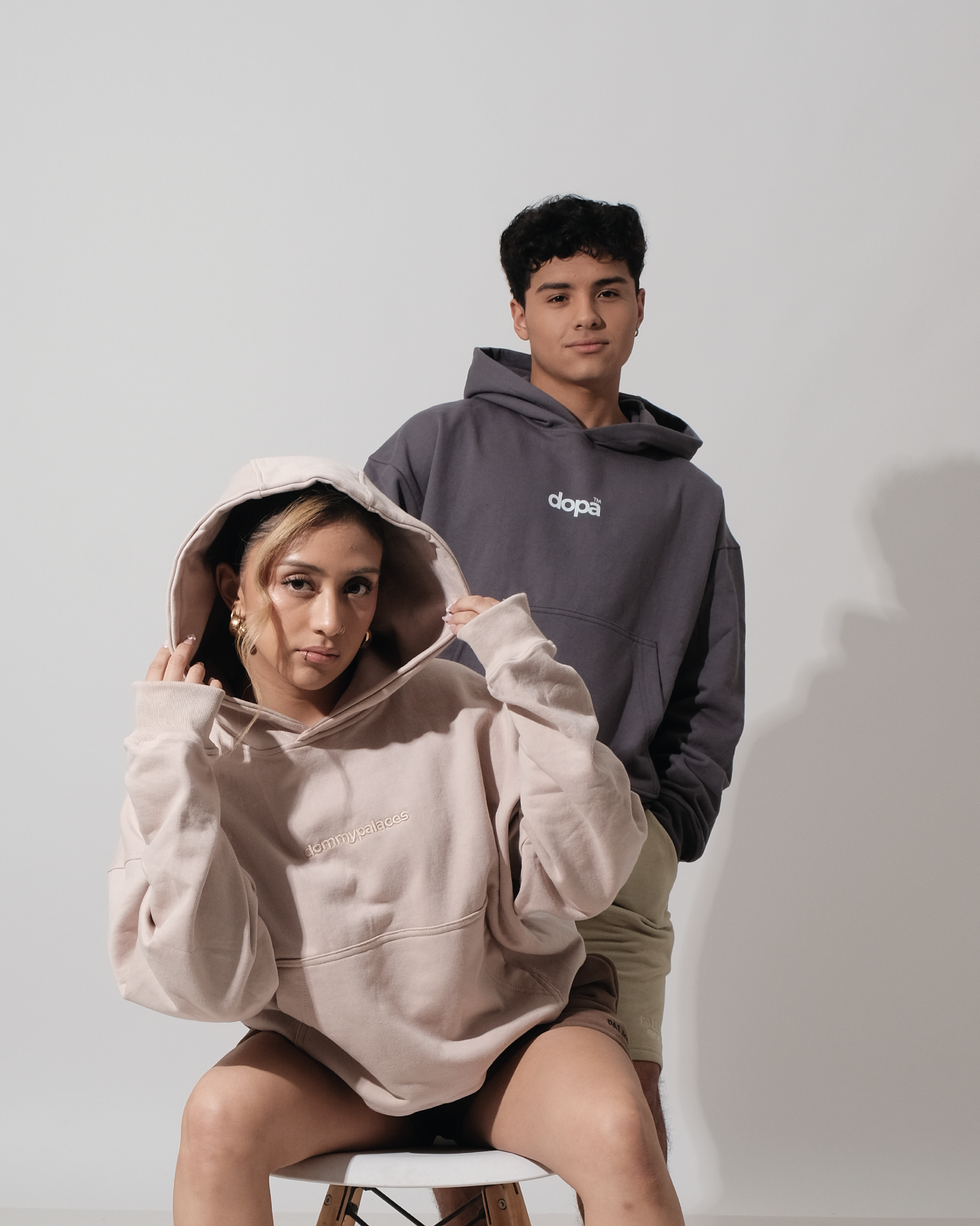 Polerón Boxy Fit One Gris